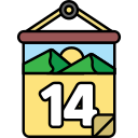 fecha del calendario icon