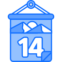 fecha del calendario icon