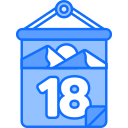 fecha del calendario icon