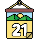 fecha del calendario icon