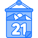 fecha del calendario icon