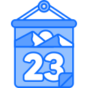 fecha del calendario icon