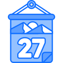 fecha del calendario icon