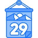 fecha del calendario icon