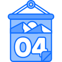 fecha del calendario icon