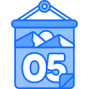 fecha del calendario icon