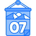 fecha del calendario icon