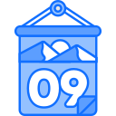 fecha del calendario icon