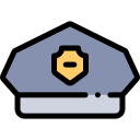 sombrero de policia icon