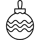 pelota de navidad icon