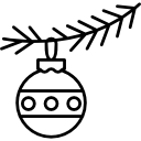 pelota de navidad icon