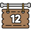 fecha del calendario icon