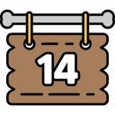 fecha del calendario icon