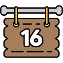 fecha del calendario icon