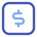 signo de dólar icon