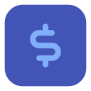 signo de dólar icon