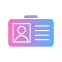 tarjeta de identificación icon