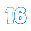 número 16 icon