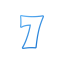 numero 7 icon