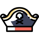 sombrero pirata icon