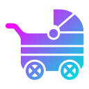 carrito de bebé icon