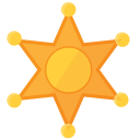 insignia del sheriff icon