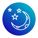 luna y estrellas icon