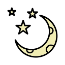 luna y estrellas