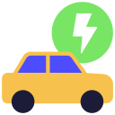 Electric car icon