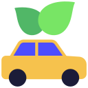 Eco car icon