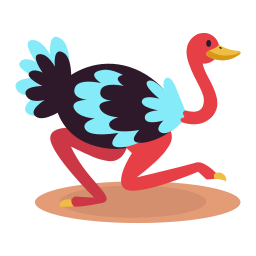 avestruz sticker