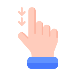 Scroll down - Free hands and gestures icons