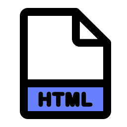 Html file format - Free interface icons