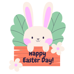 conejo de pascua sticker