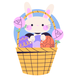 conejo de pascua sticker