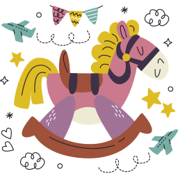 caballo mecedora sticker