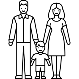 Married Couple with Child - Free people icons