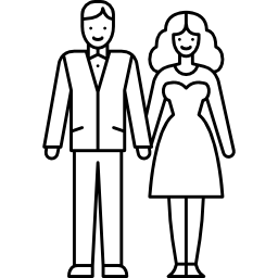 Dressed Couple - Free people icons