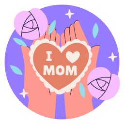 te quiero, mamá sticker