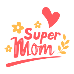 súper mamá sticker