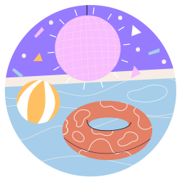 Pool party Stickers - Free people Stickers