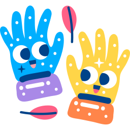 guantes sticker