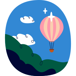 globo aerostático sticker