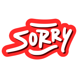sorry logo