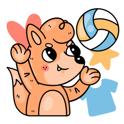 Volleyball Stickers - Free sports and competition Stickers