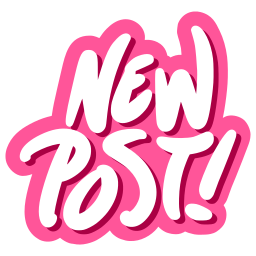 New post Stickers - Free social media Stickers