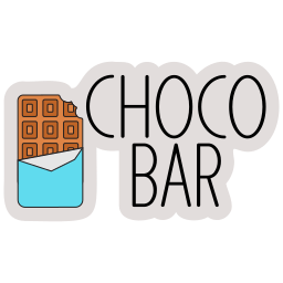 chocolate sticker