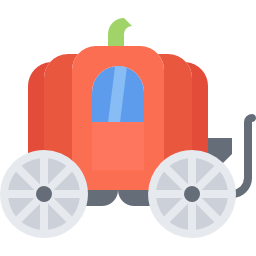 Cinderella carriage - Free transport icons