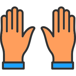 Hands up - Free hands and gestures icons