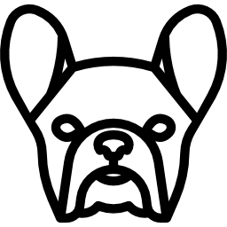 french bulldog outline